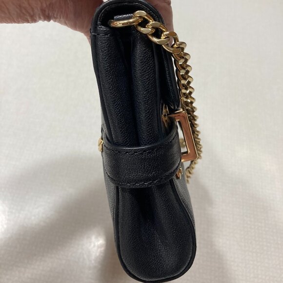 Like New Michael Michael Kors Black Leather Shoulder/Clutch - Picture 6 of 10